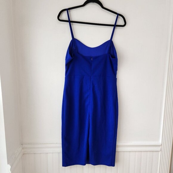Lulus Sexy Blue Dress Limo Ride Lace Bodycon Cobalt Sheath Women's L - Picture 3 of 8